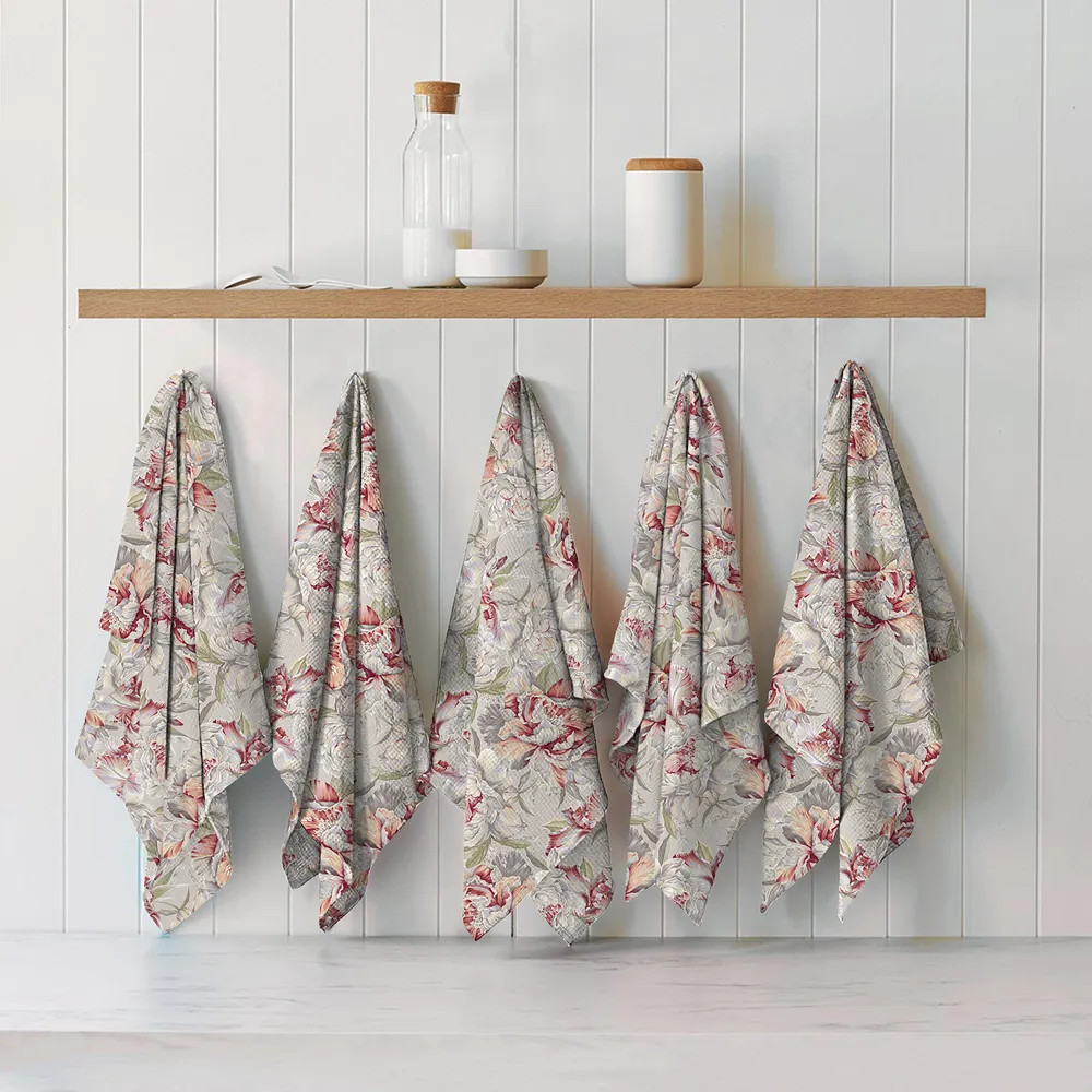 Комплект полотенец кухонных | Душистый пион | Mia Cara