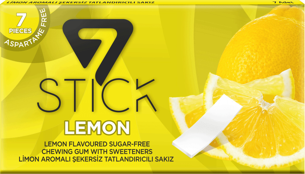 Жевательная резинка без аспартама со вкусом лимона | 7STICK