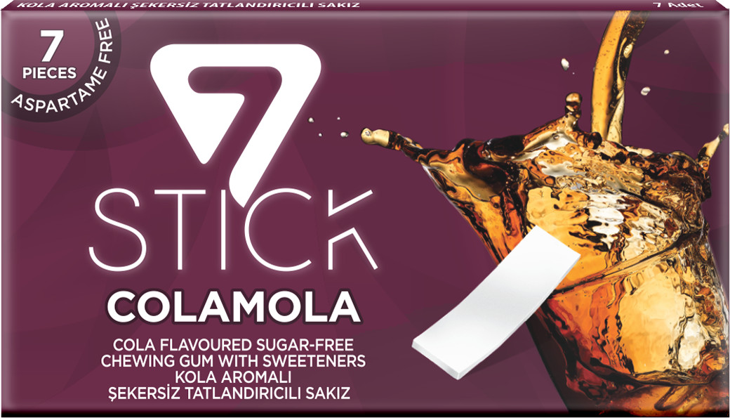 Жевательная резинка без аспартама со вкусом колы | 7STICK