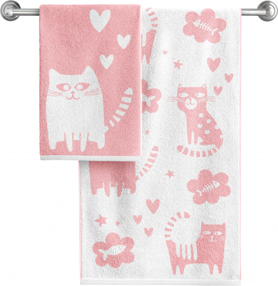 Полотенце махровое «Cat love» | Guten Morgen