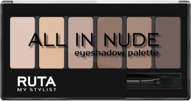 Палетка теней для век «All in nude», оттенок 102 Горячий шоколад | RUTA