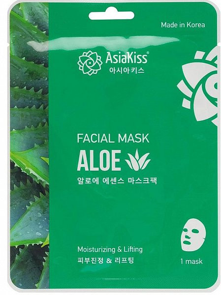 Маска для лица тканевая с алоэ | AsiaKiss