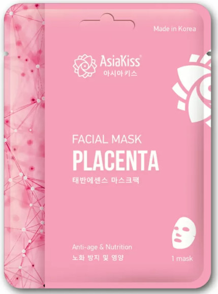 Маска для лица тканевая с экстрактом плаценты | AsiaKiss