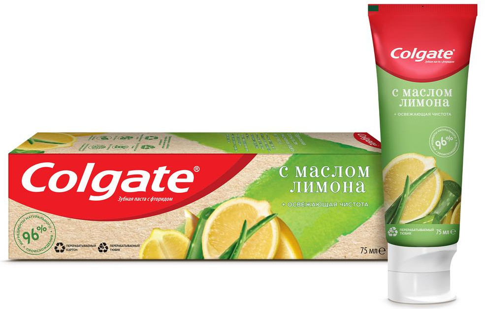 Зубная паста с маслом лимона «Освежающая чистота» | Naturals | Colgate