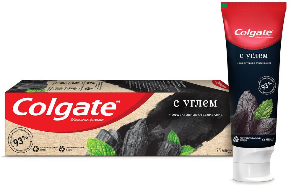 Зубная паста с углем «Эффективное отбеливание» | Naturals | Colgate