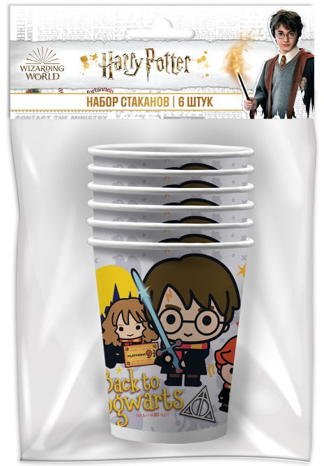 Набор бумажных стаканов | Harry Potter | ND Play