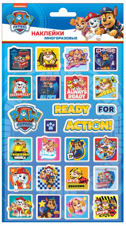 Наклейки вспененные «Щенячий патруль» | Щенячий патруль | ND Play