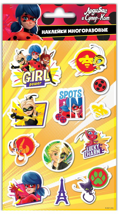 Наклейки вспененные «Леди Баг и Супер-Кот» | Леди Баг и Супер-Кот | ND Play