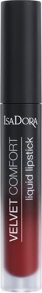 Помада для губ жидкая «Velvet Comfort», тон 64 Cranberry Love | IsaDora