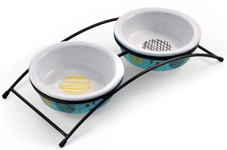 Миска двойная на подставке «Глазурь» | Triol