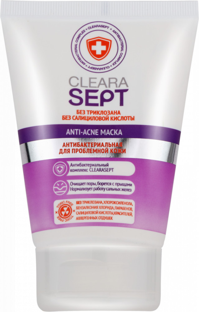 Маска для лица антибактериальная для проблемной кожи | Anti-acne | ClearaSept