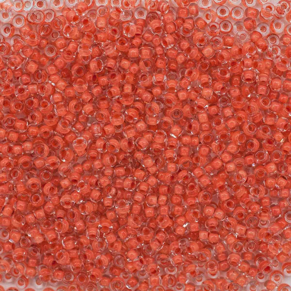 Бисер прозрачный с цветным центром | Preciosa