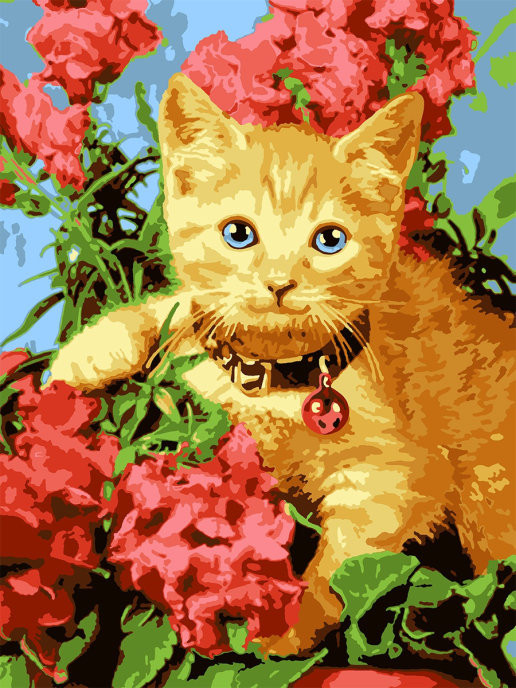 Картина по номерам «Рыжее счастье» | Lori