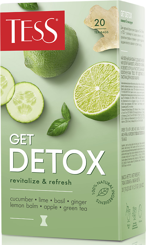 Чай зеленый байховый «Get detox» | Tess