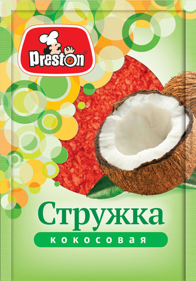 Стружка кокосовая розовая | Preston