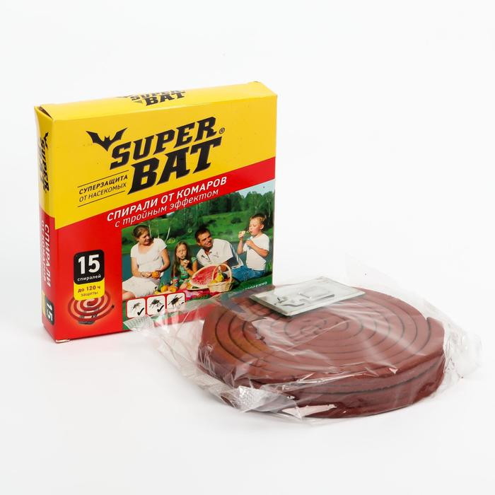 Спирали от комаров с тройным эффектом | Super Bat