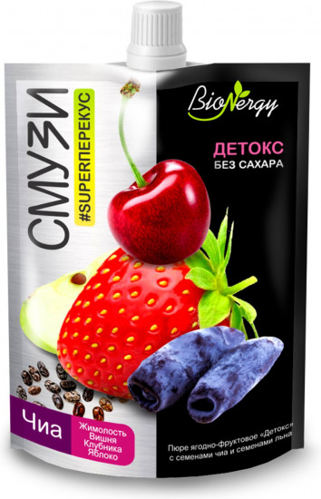 Смузи ягодно-фруктовое с семенами чиа «Детокс»