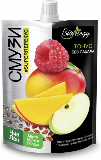 Смузи ягодно-фруктовое с семенами чиа «Тонус»