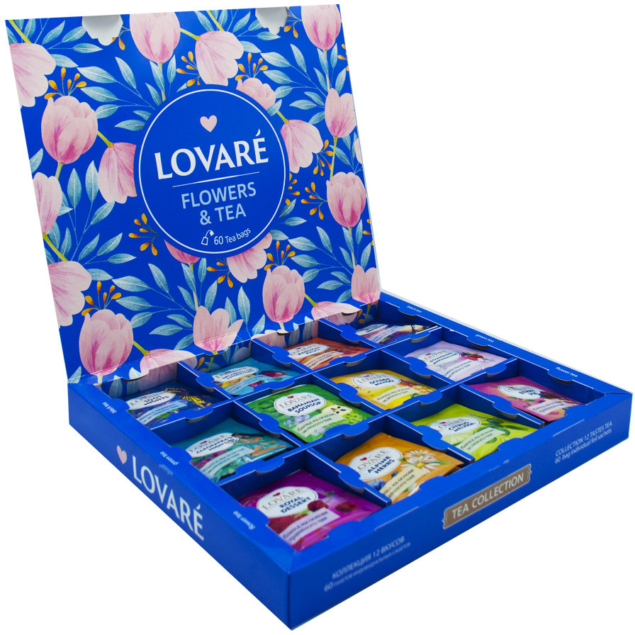 Набор чая и чайных напитков «Flowers&Tea» | Lovare