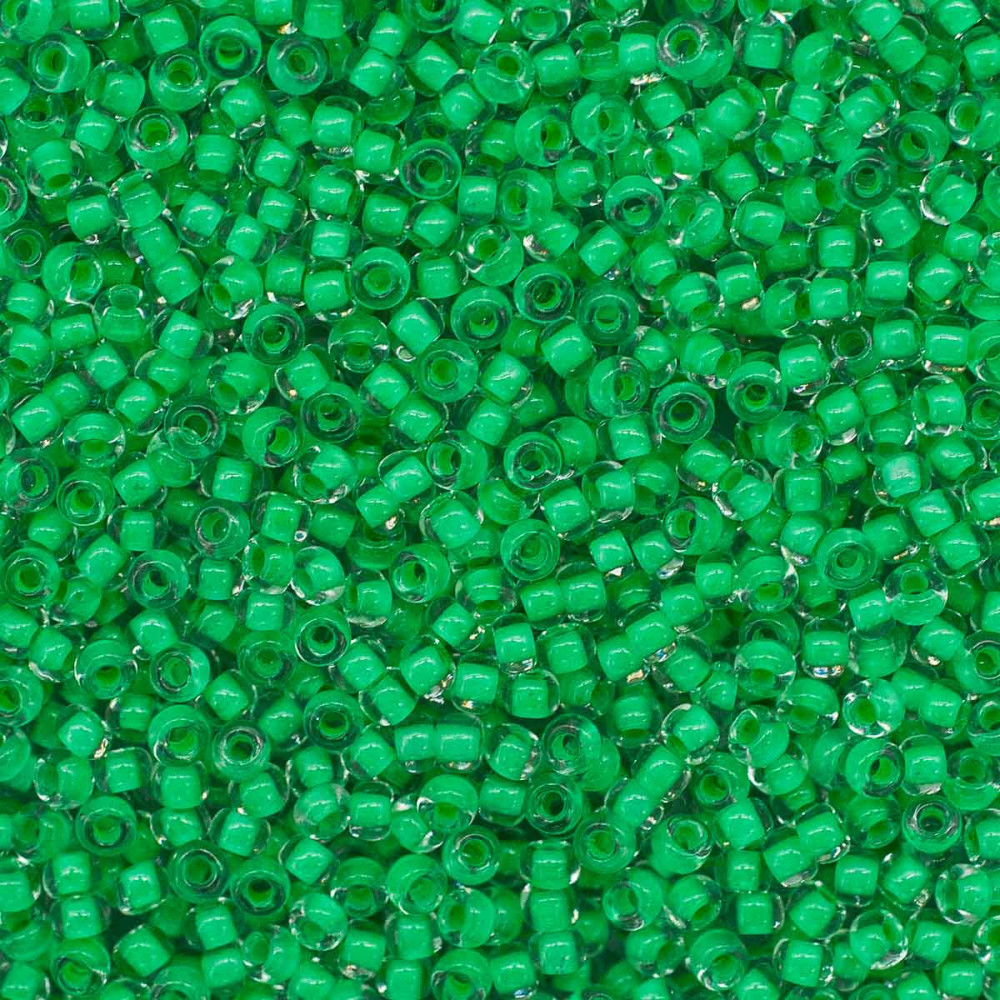 Бисер прозрачный с цветным центром | Preciosa