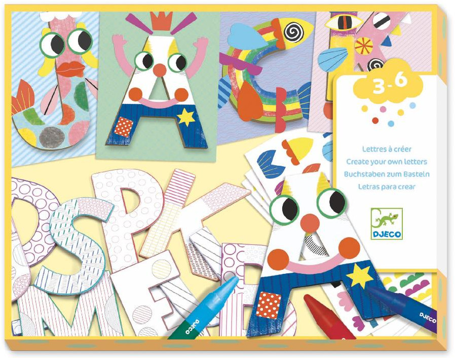 Набор для аппликации «Буквы» | Djeco
