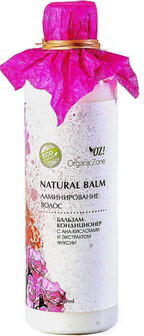 Бальзам-кондиционер с АНА-кислотами «Ламинирование волос» | Organic Zone