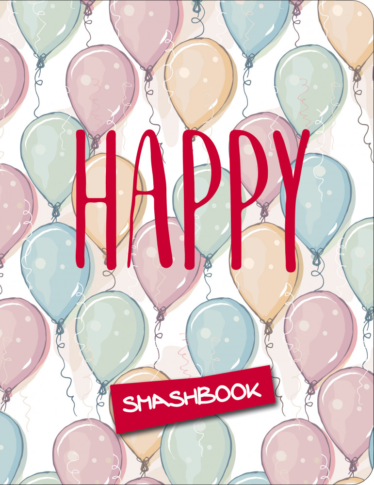 Happy. Разноцветный блокнот с наклейками | Смэшбук (блокноты для творческих людей)
