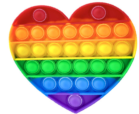 Игрушка антистресс Pop It «Сердце» | Антистресс
