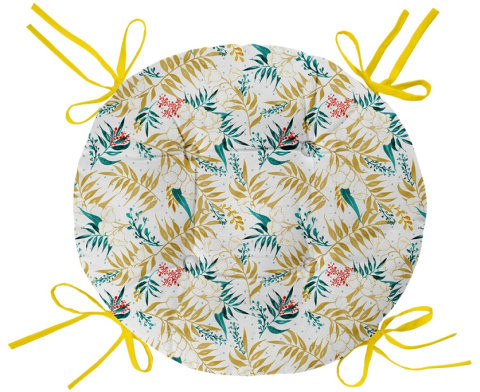 Подушка на стул с тафтингом | Mia Cara