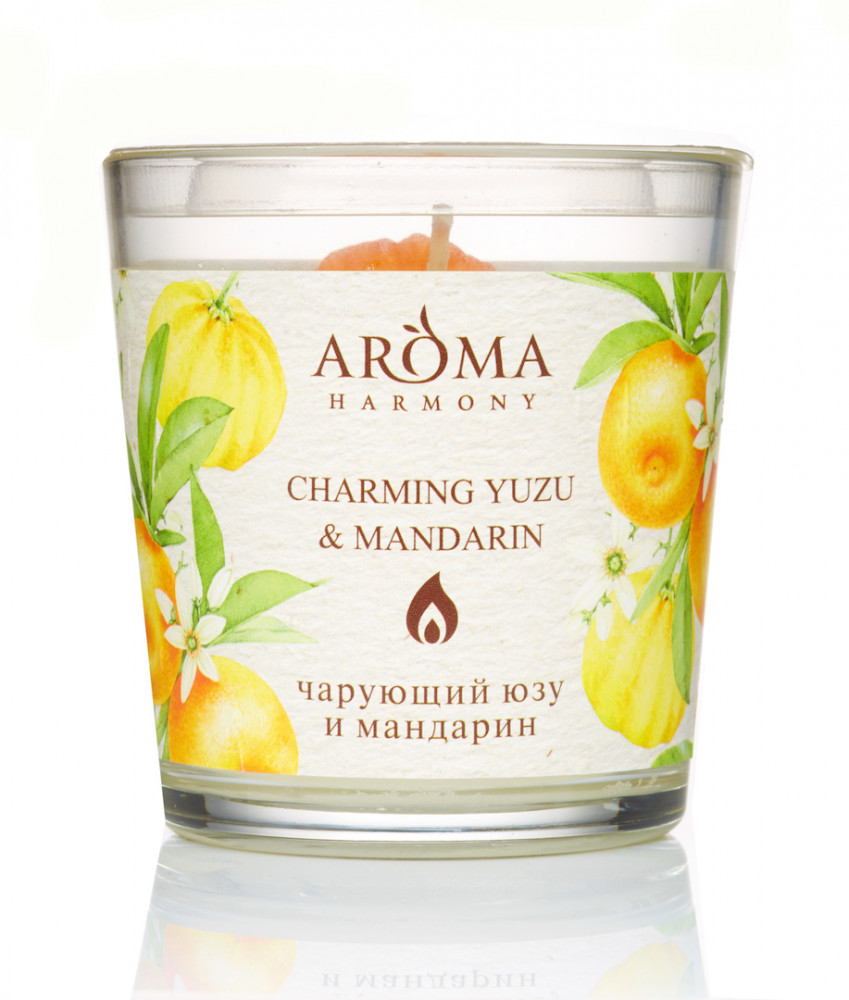Свеча ароматическая «Юзу и Мандарин» | Aroma Harmony