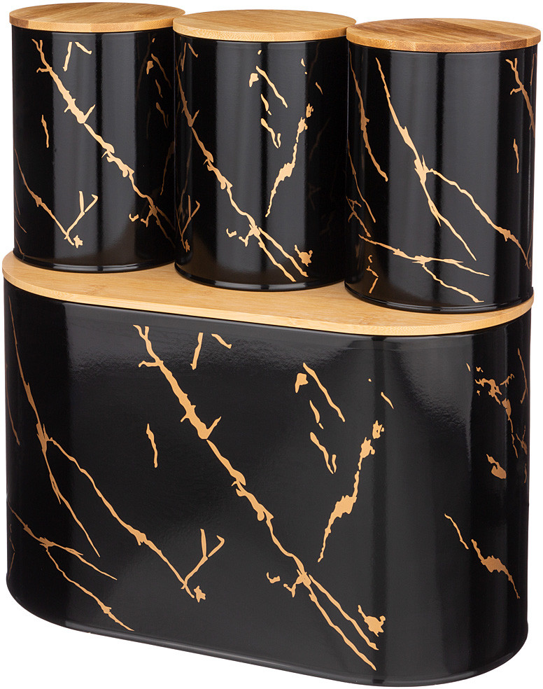 Хлебница c баночками для сыпучих продуктов | Agness