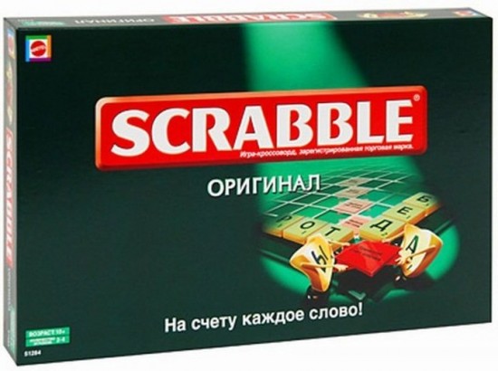 Настольная игра "Scrabble" (Скрабл) (на русском языке) | Mattel. Inc.