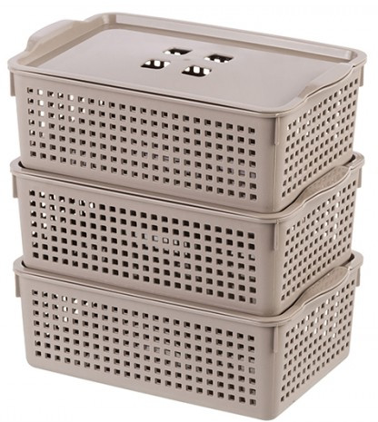 Набор корзинок с крышкой «Лофт» | El Casa