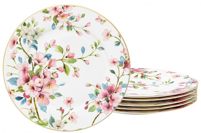 Набор тарелок «Яблоневый цвет» | Яблоневый цвет | Elan Gallery