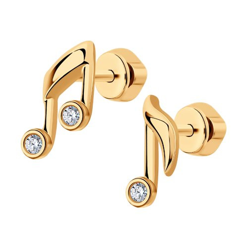 Серьги из серебра с фианитами | SOKOLOV