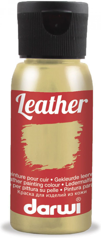 Краска для кожи «Leather», золотой | Darwi