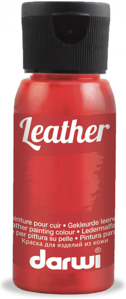 Краска для кожи «Leather», киноварь | Darwi