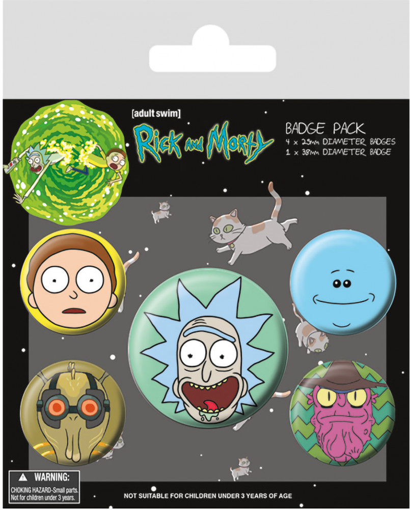 Набор значков «Rick and Morty» | Rick and Morty | Pyramid