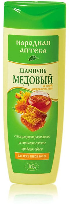 Шампунь для волос «Медовый» | Народная аптека | Iris Cosmetic