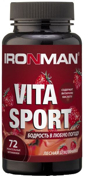 Таблетки жевательные с янтарной кислотой «Vita Sport» | Iron Man