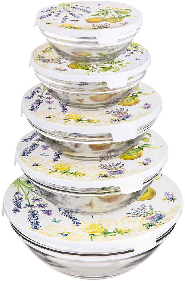 Набор мисок с крышками | Provence | Agness
