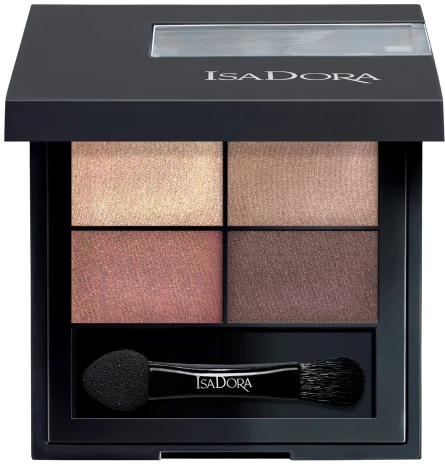 Тени для век «Eyeshadow quartet», оттенок 10 Boho browns | IsaDora