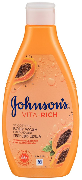Гель для душа с экстрактом папайи | Vita-Rich | Johnson & Johnson