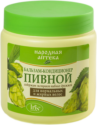 Бальзам-кондиционер для волос «Пивной» | Народная аптека | Iris Cosmetic