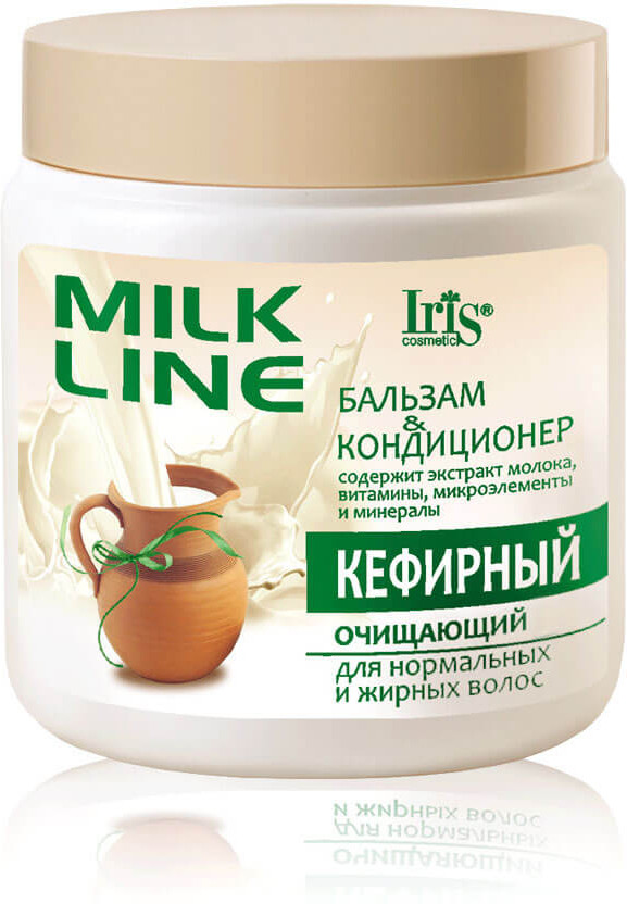 Бальзам-кондиционер для волос «Кефирный» | Milk Line | Iris Cosmetic