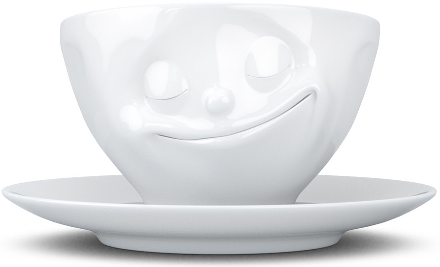 Чашка с блюдцем «Happy» | Happy | Tassen