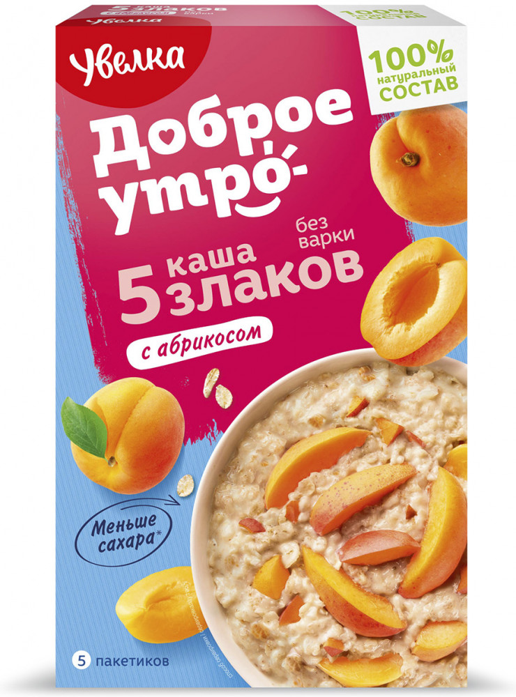 Каша 5 злаков с абрикосом | Доброе утро | Увелка