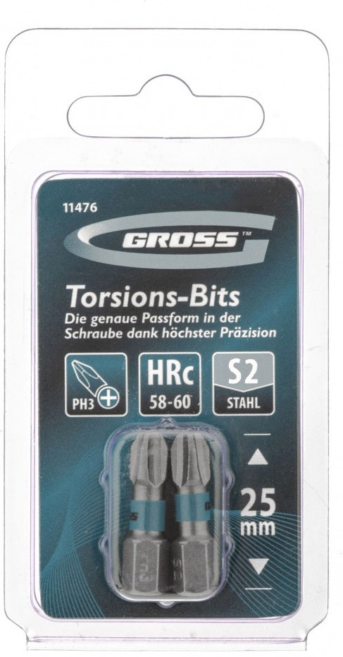 Набор бит торсионных для ударных шуруповертов | Gross