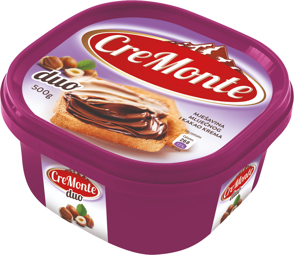 Паста молочно-ореховая с добавлением какао | Cremonte
