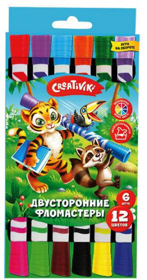 Набор двусторонних фломастеров